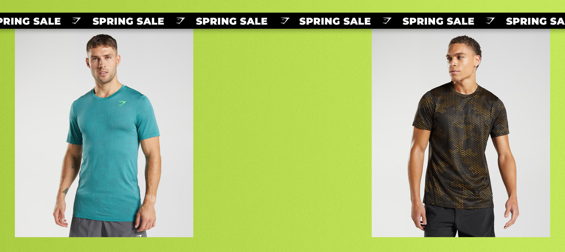 Sale Banners with a green background. 