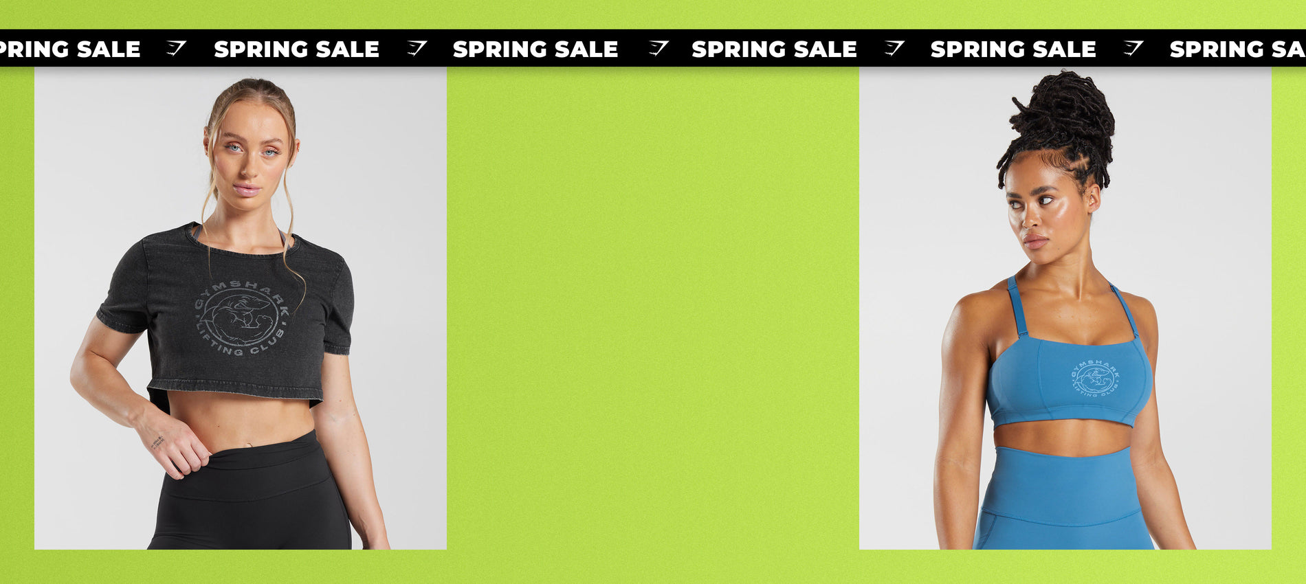 Sale Banners with a green background. 