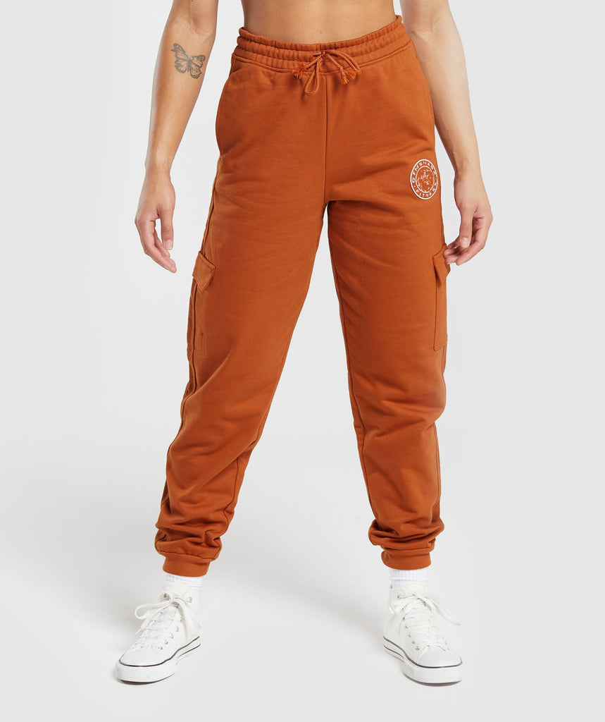 Gymshark Legacy Joggers - Nutmeg Orange 1