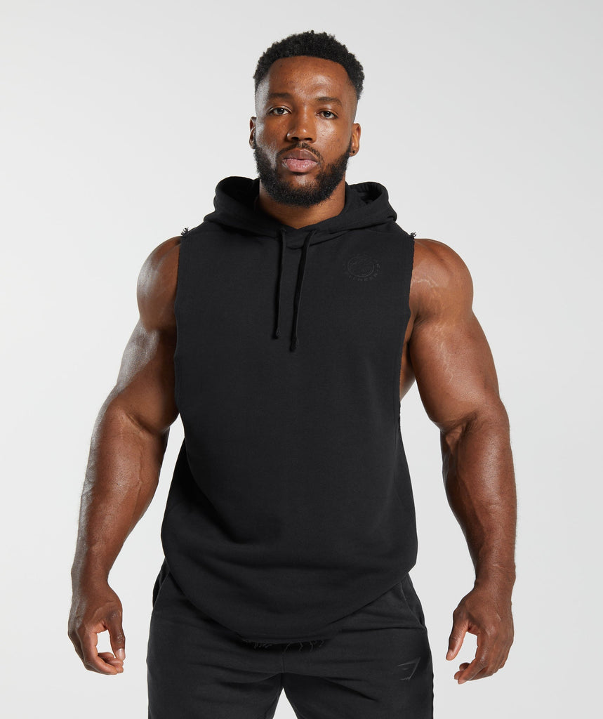 Gymshark Legacy Drop Arm Hoodie - Black 1