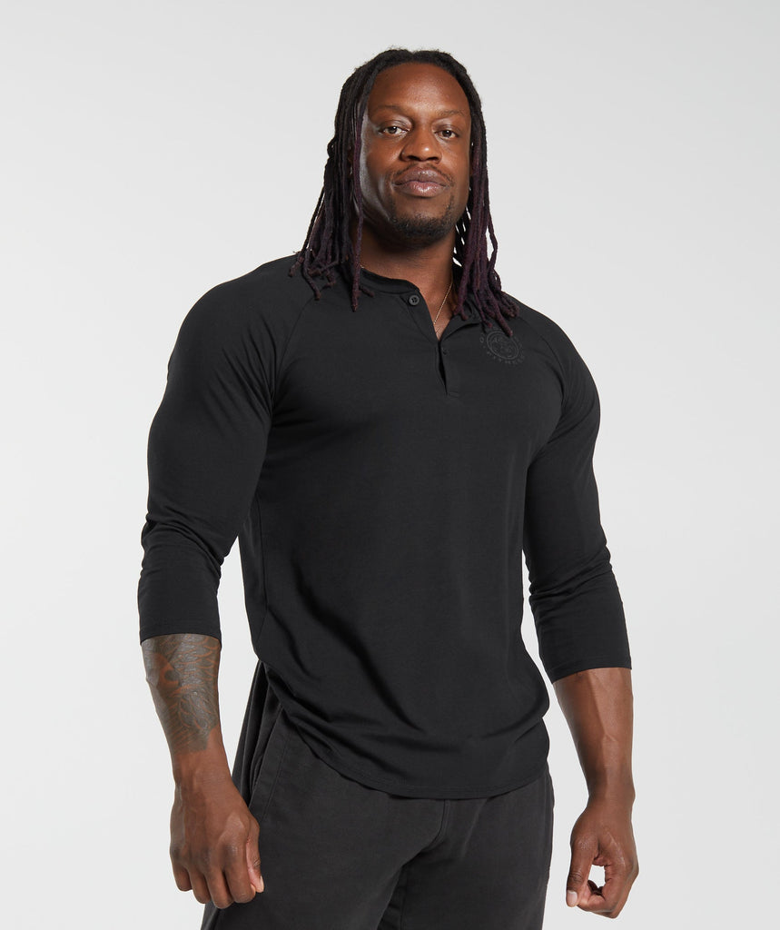 Gymshark Legacy Henley - Black 1