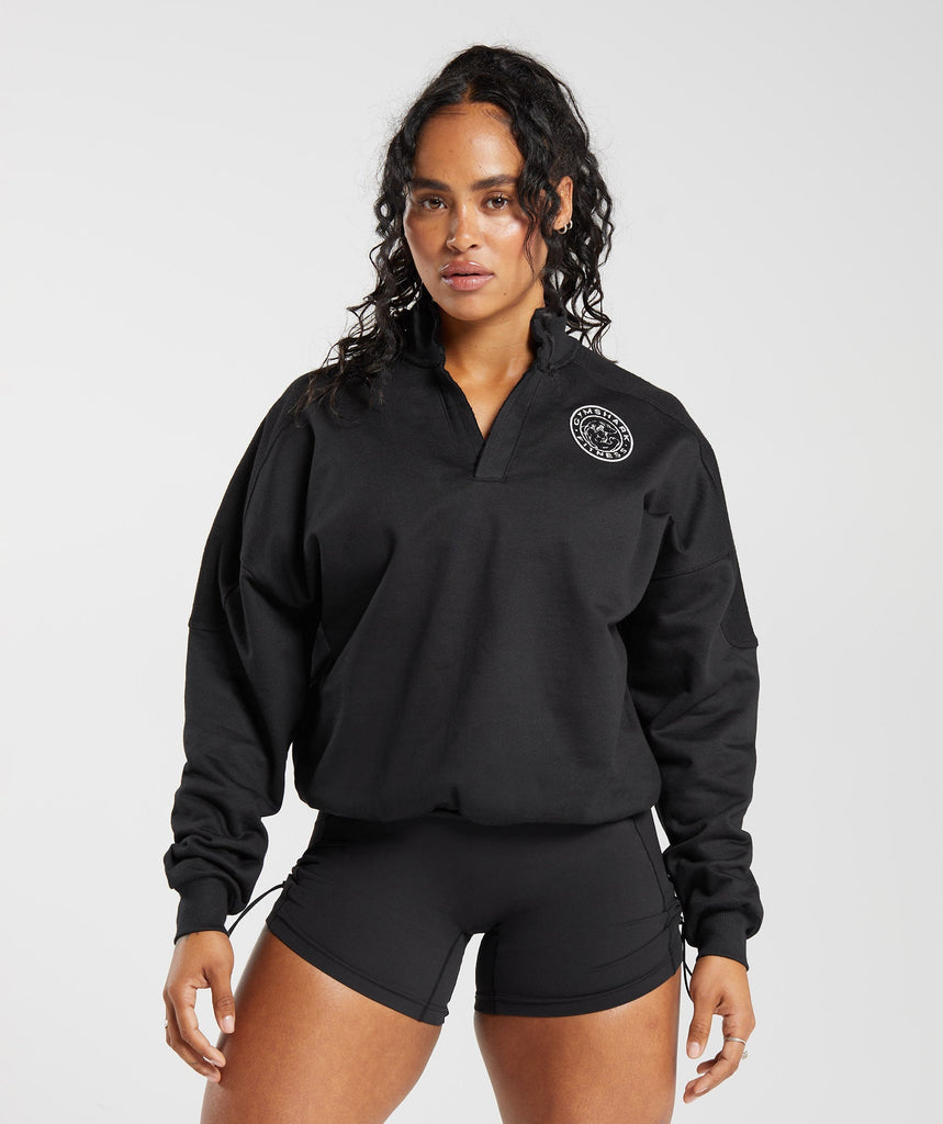 Gymshark Legacy Oversized Sweatshirt - Black 1