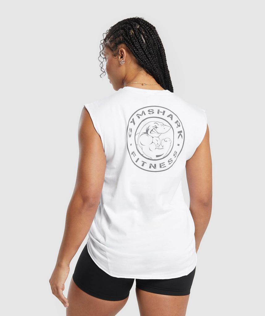 Gymshark Legacy Summer Tank - White 1